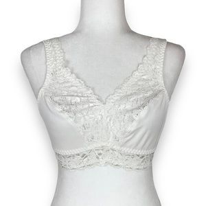 NWT Breezies Soft support Lace Bra S  Ivory